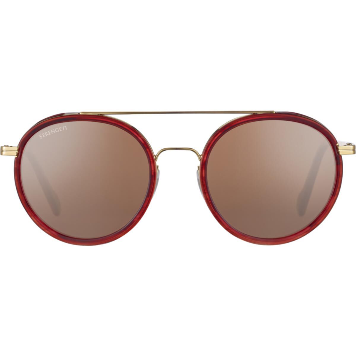GEARY , Red Streacky Acetate with Bold Gold-Mineral Polarized Drivers Gold Cat 3 to 3, hi-res image number null